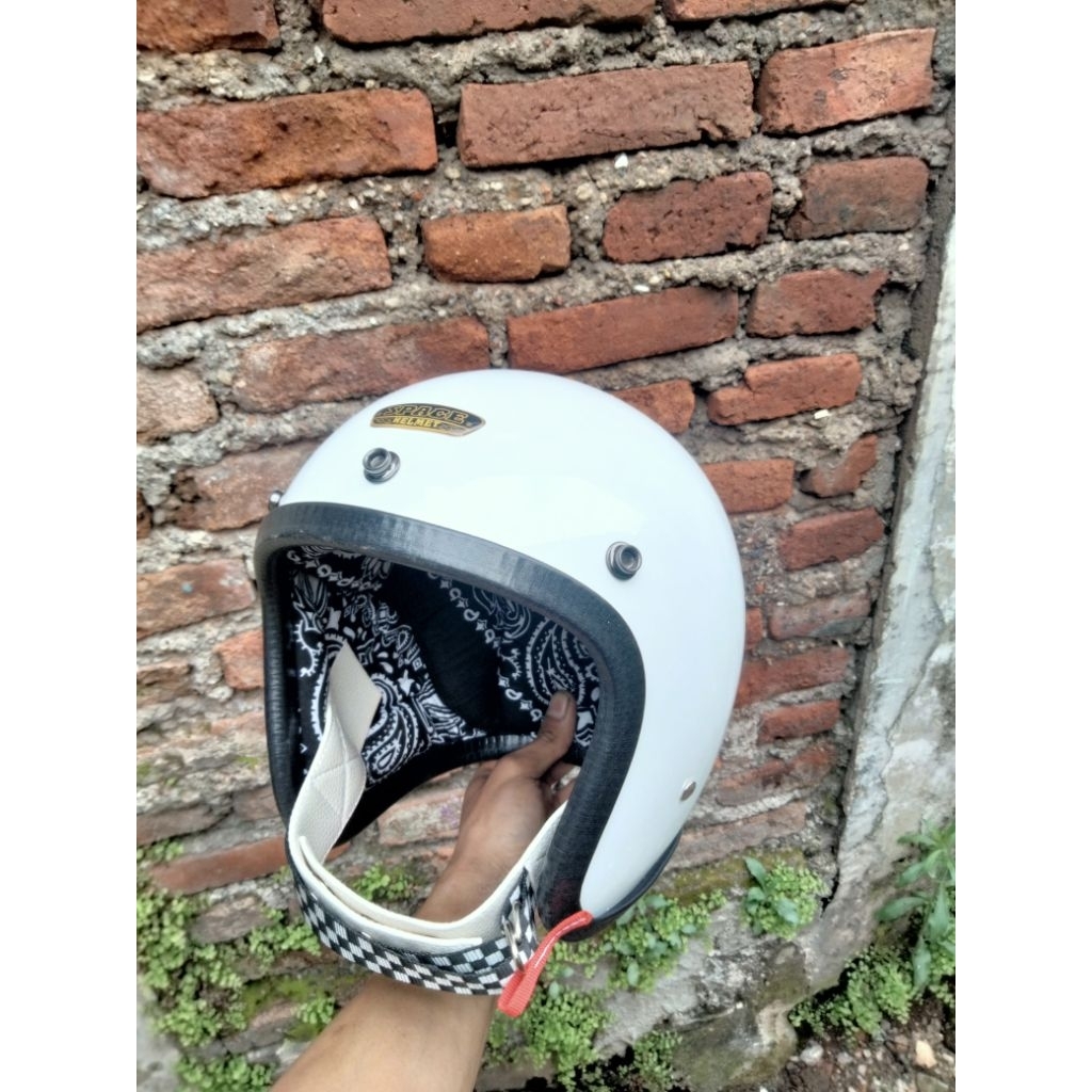 Jual Helm Slimhead Tx-500 Basic White Inner Custom | Shopee Indonesia