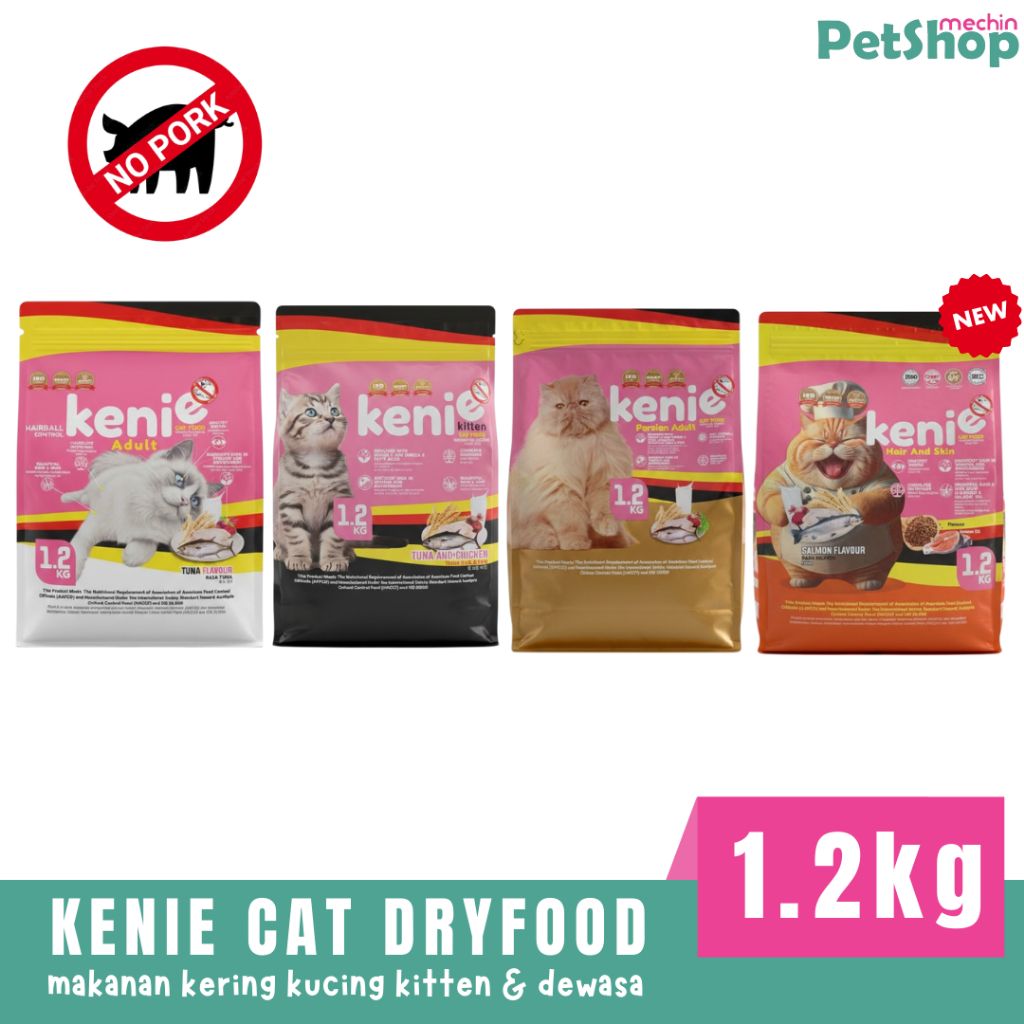 Jual Kenie cat dryfood premium 1,2kg / Makanan kucing kitten dan dewasa ...