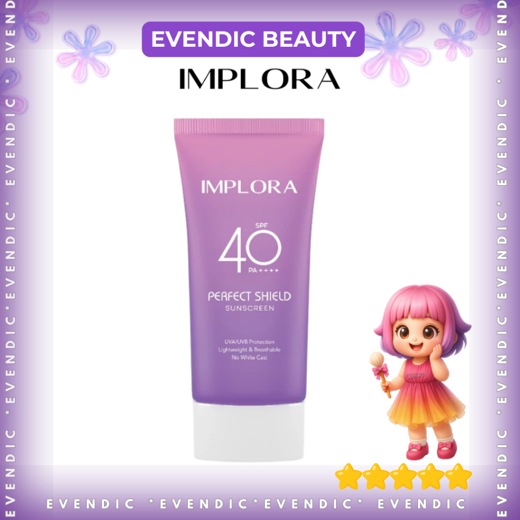 Jual IMPLORA PERFECT SHIELD SUNSCREEN SPF40 PA++++ 50ml / 25ML ...