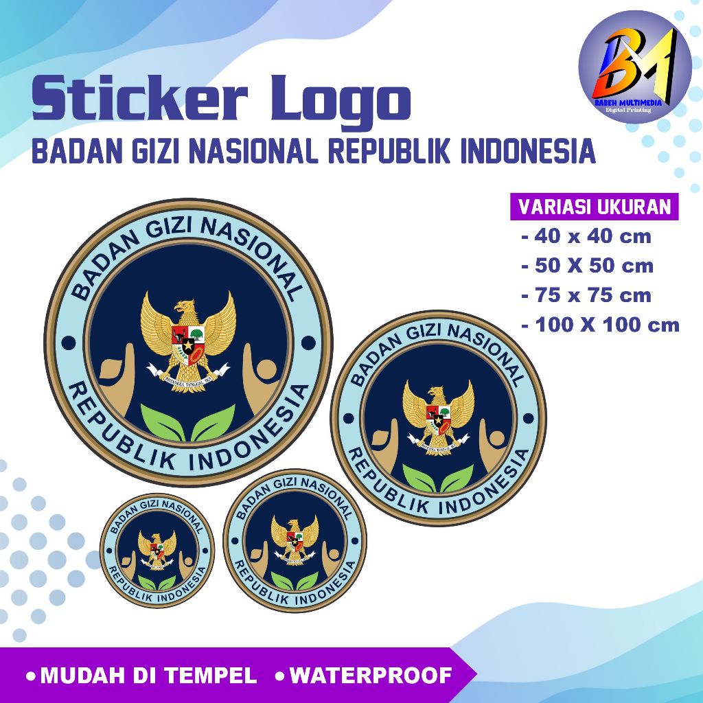 Jual Stiker Logo BGN Vinyl Murah Berbagai Ukuran | Shopee Indonesia
