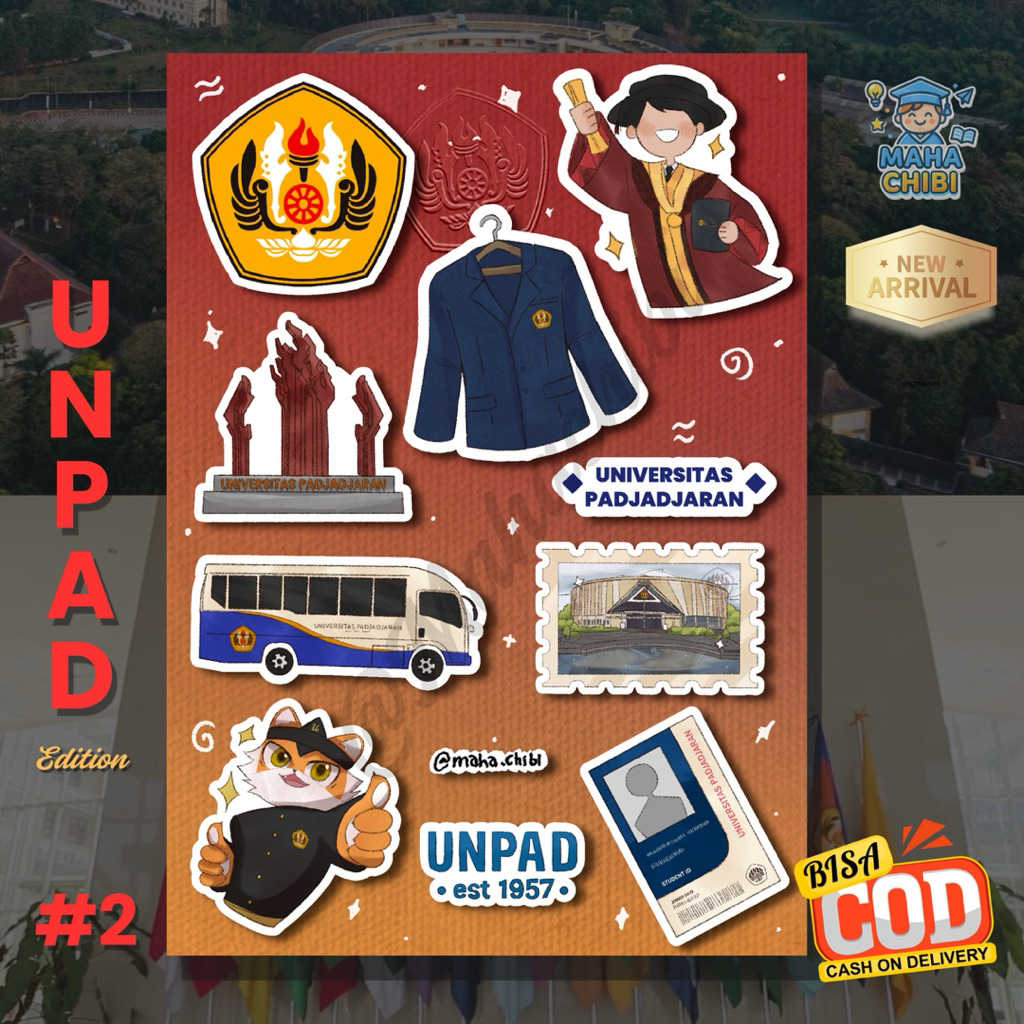 Jual [NEW] Sticker UNPAD Pack 10pcs Murah Lucu #2 - Sticker PTN ...
