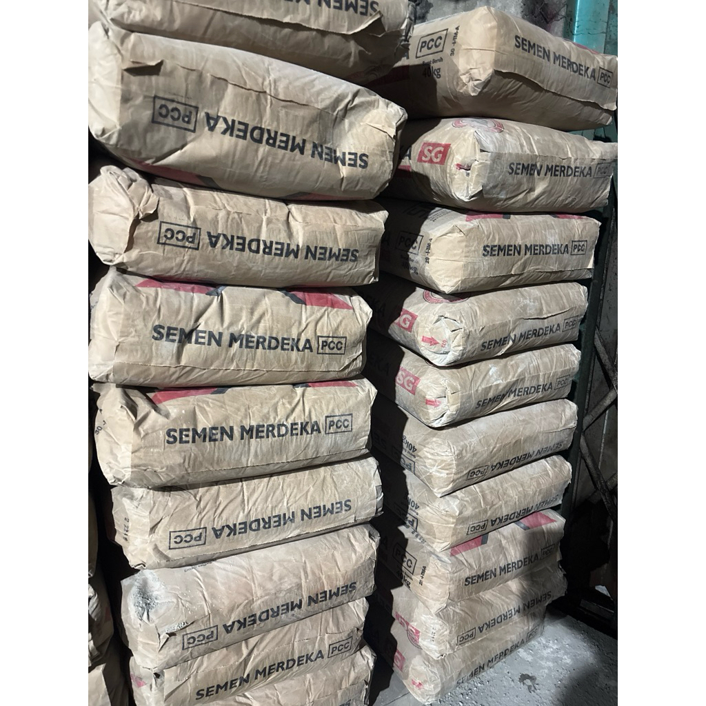Jual Semen Merdeka PCC 40 KG / Semen Abu Merdeka Per SAK | Shopee Indonesia