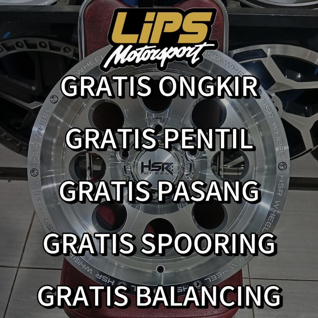 Jual Velg Mobil Hsr Kailolo R15 H8 Radiant Black Untuk Brio Jazz Yaris ...