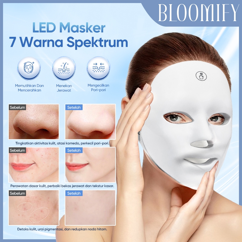 Jual BLOOMIFY LED Photorejuvenation Mask Peremajaan Kulit Pemutih ...