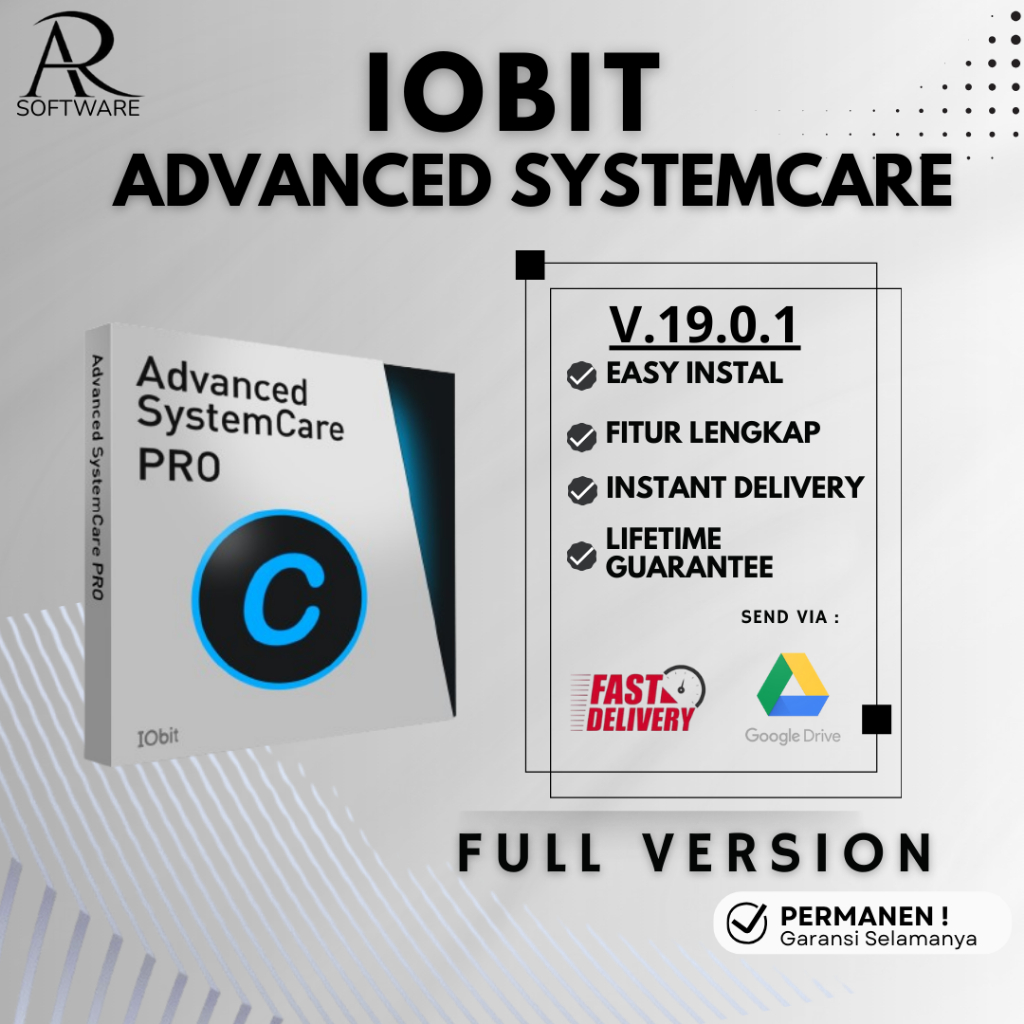 Jual IObit Advanced SystemCare Pro 19 Terbaru Lifetime |Full Version ...