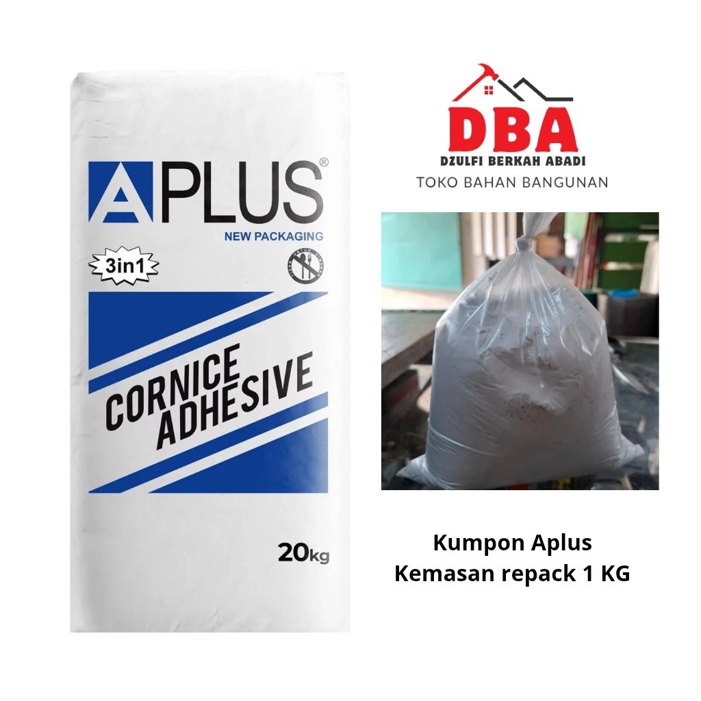 Jual tepung aplus cornine adhesive, tepung kumpon, tepung gypsum ...