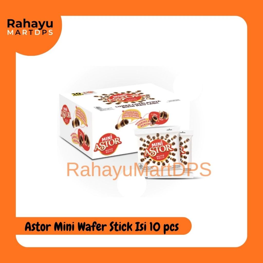 Jual Astor Mini Wafer Stick Isi 10 pcs | Wafer Cokelat Mini Renyah ...