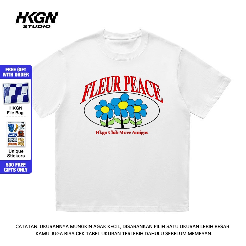 Jual free gift HKGN Heavyweight Tshirt 230g16s Kaos Boxy Kaos Motif ...