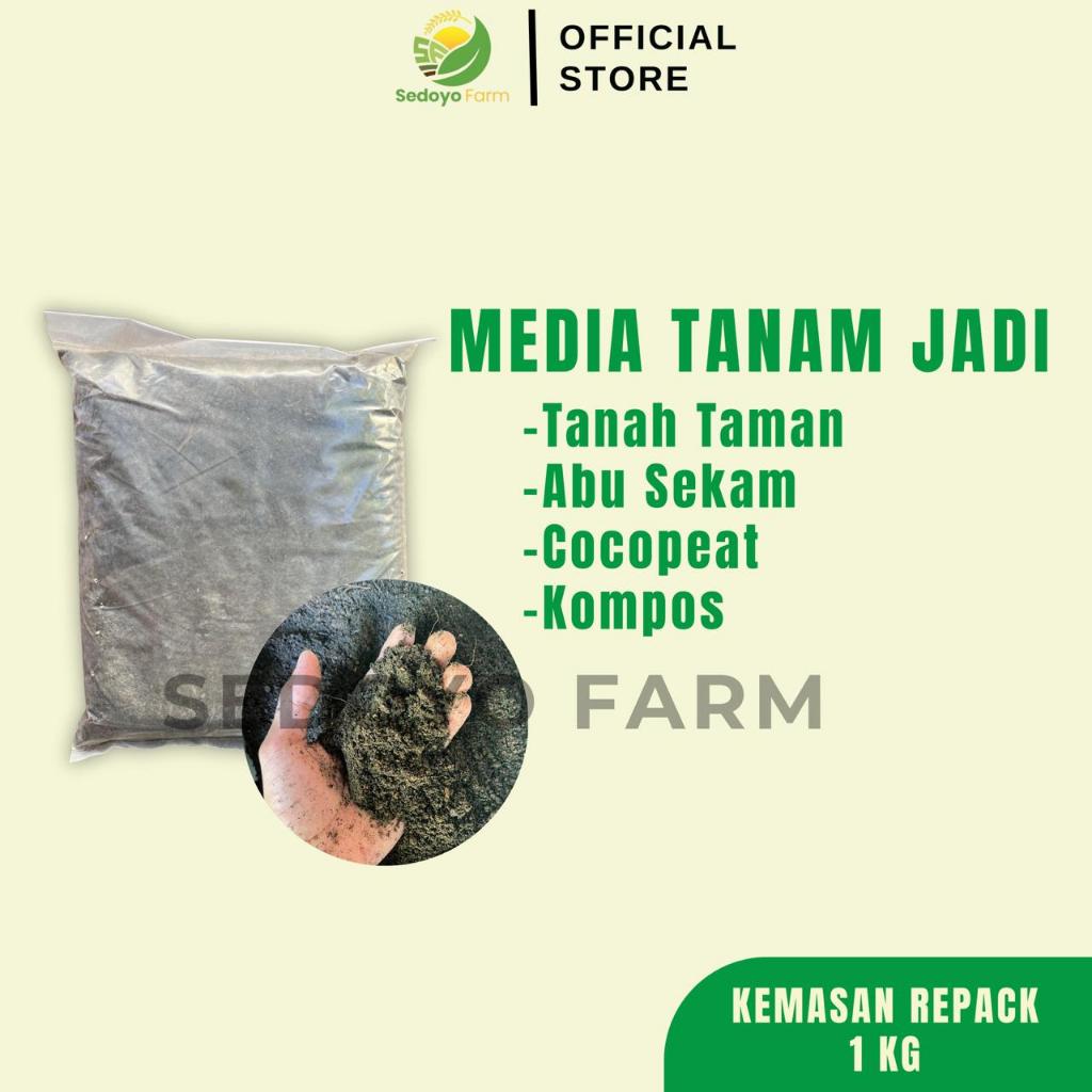Media Tanam Jadi Campur Siap Pakai untuk penyubur tanaman Kemasan 1Kg