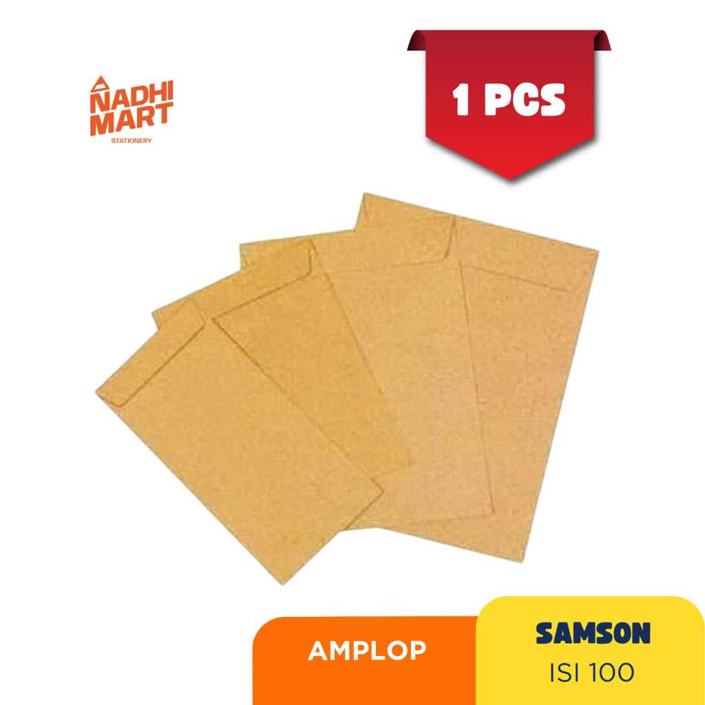 Jual 1 PACK AMPLOP SAMSON AMPLOP COKLAT ISI 100 | Shopee Indonesia