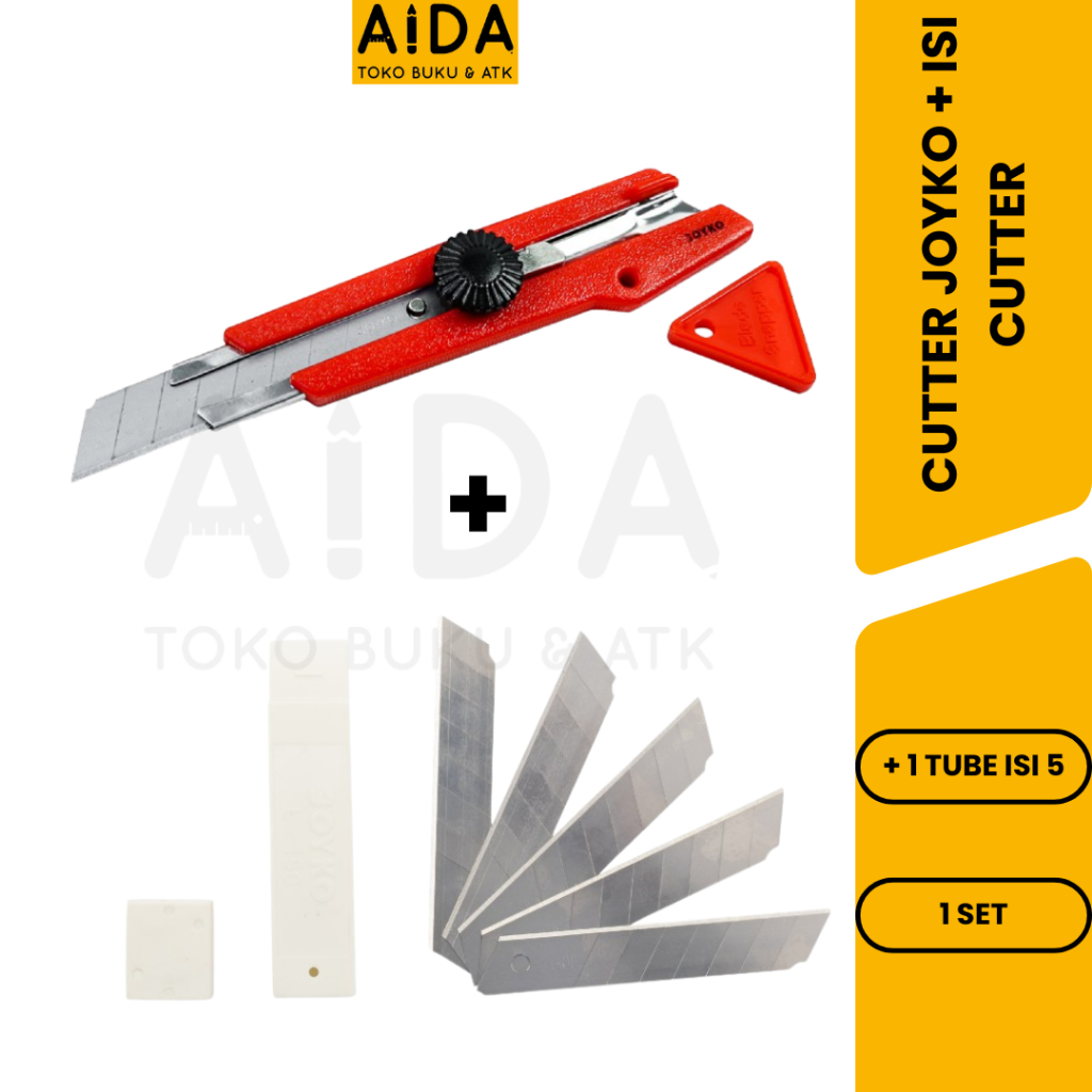 Jual CUTTER JOYKO L-500 + 1 TUBE ISI CUTTER | Shopee Indonesia