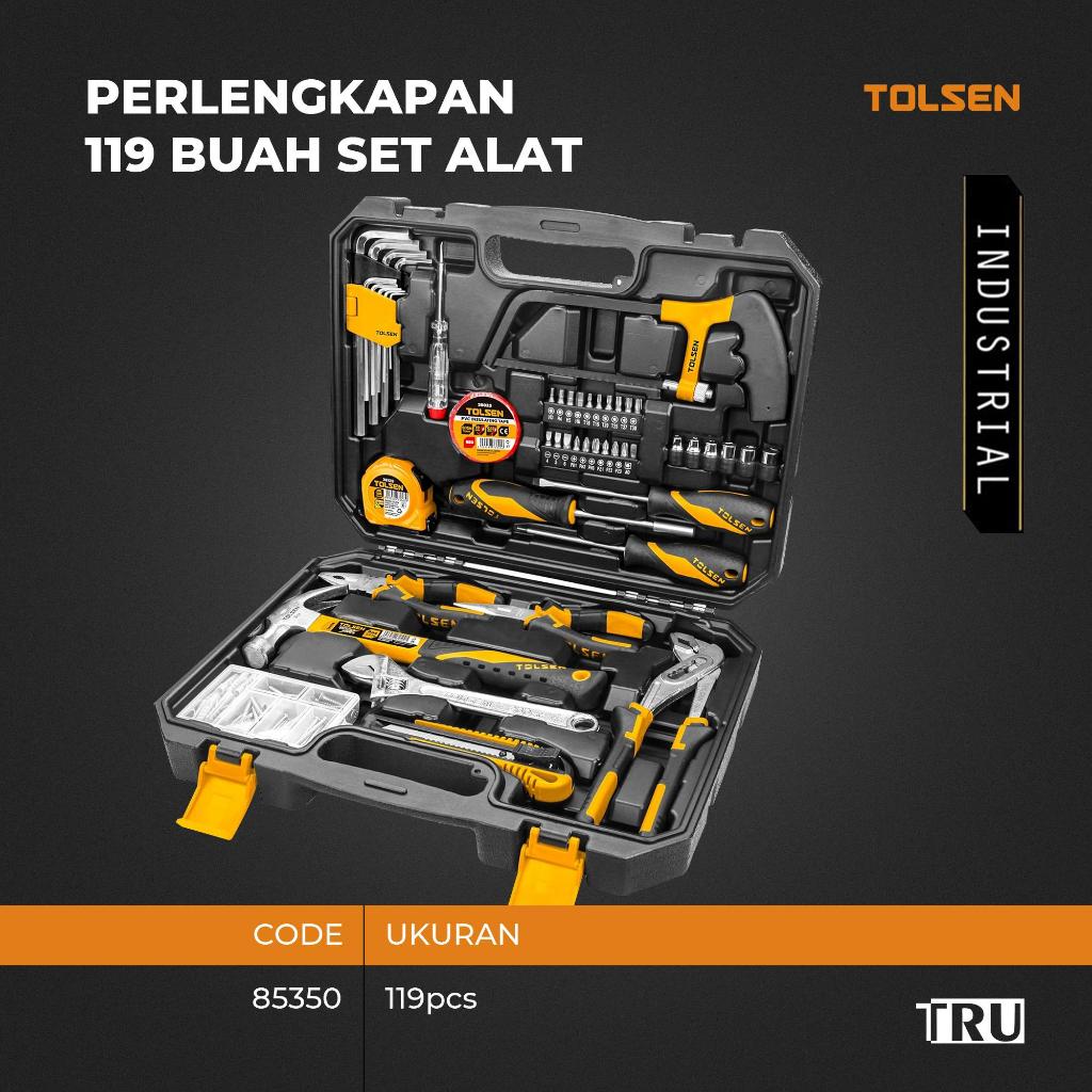 Jual TOLSEN Perlengkapan 119 Pcs Set Alat Tool Set Perkakas Rumah ...