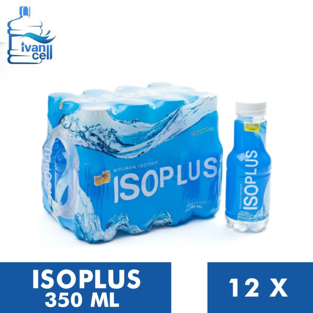 Jual [INSTANT] (1 PACK) ISOPLUS 350 ML isi (12 BOTOL) - ORIGINAL 100% ...
