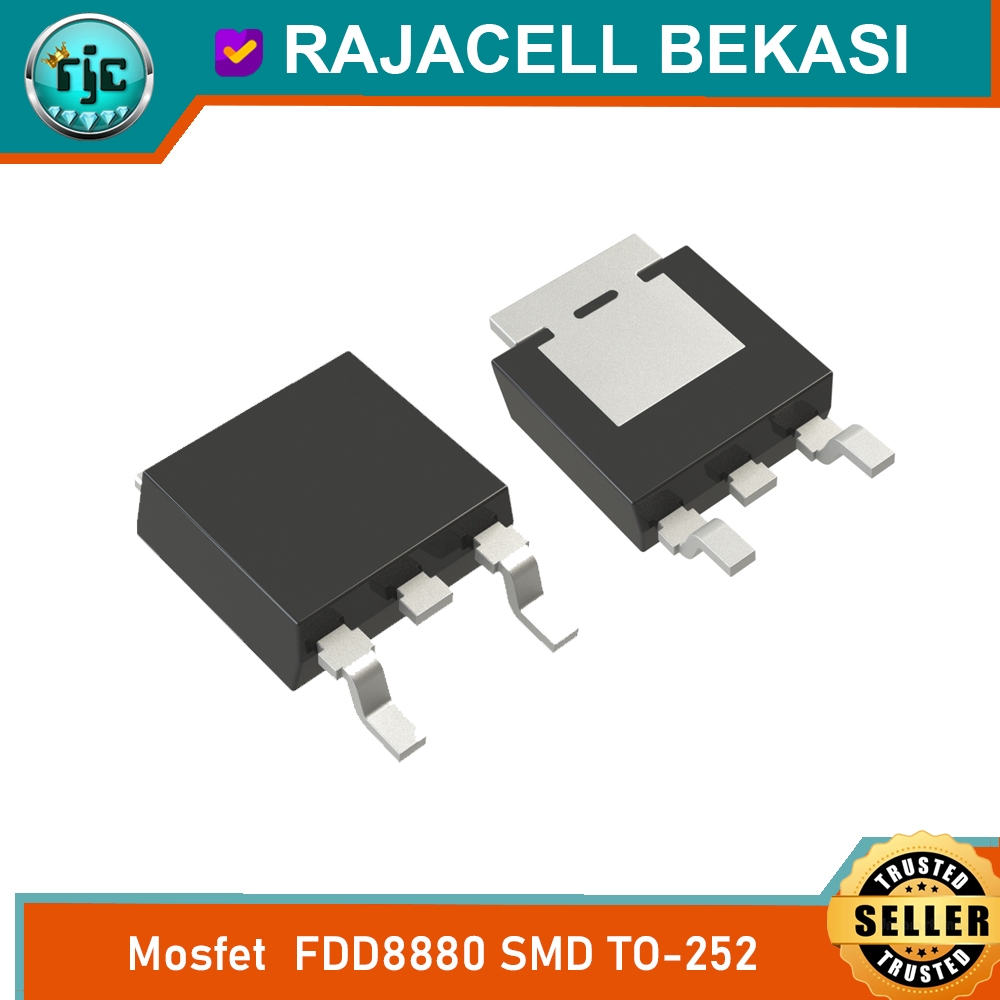 Jual MOSFET FDD8880 TO-252 N-Channel 30V 58A FDD8880-F085 DPAK SMD ...