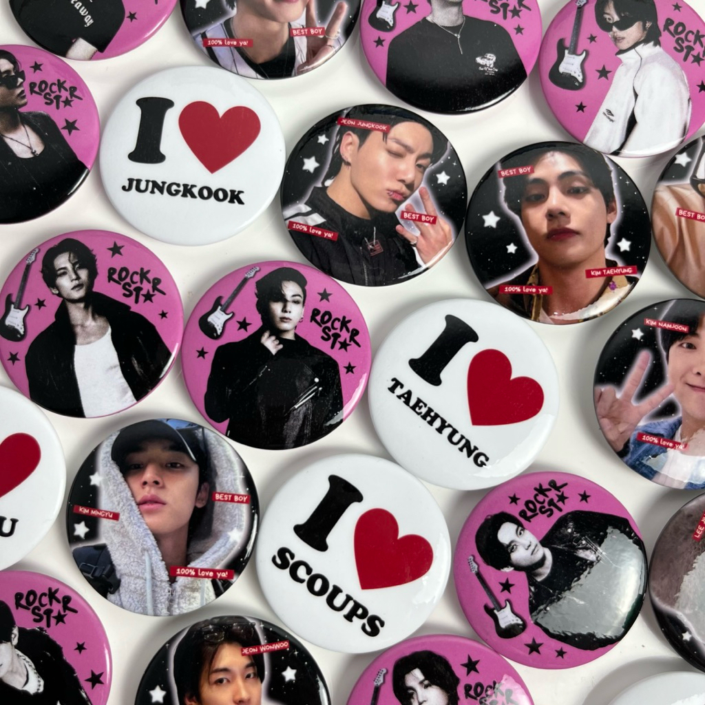 Jual BTS SEVENTEEN TWS Rockstar Pin Button | Shopee Indonesia