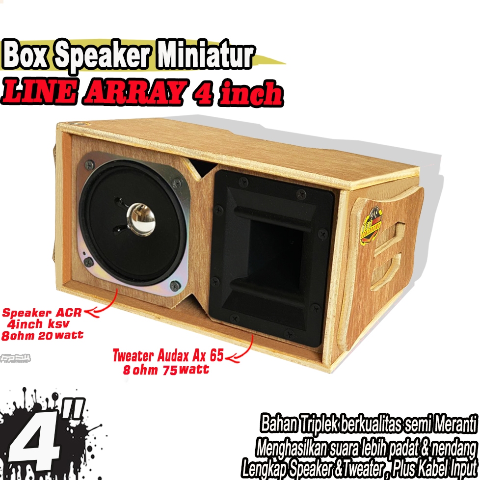 Jual Box Speaker Line Array 4 Inch Komplit Speaker Tweter Audax AX 65 ...