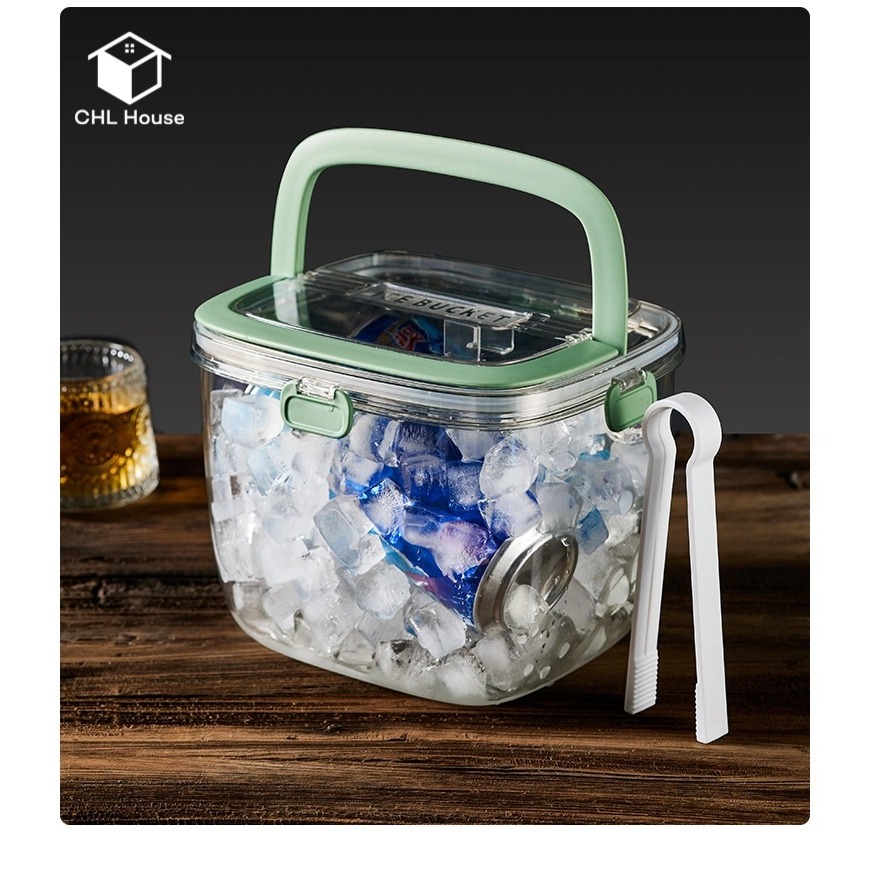 Jual CHL House Bir Ice Bucket Plastik Transparan Multifungsi - Ember Es ...