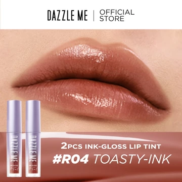 BPOM DAZZLE ME Ink Gloss Lip Tint Lip Gloss Tahan Lama Glossy Dan Plumpy Finish Waterproof