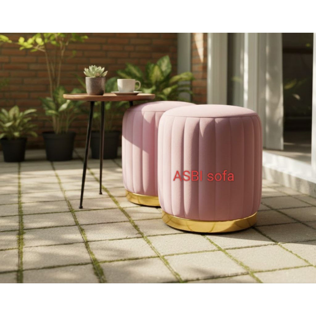 Jual Sofa Stool Salur / Stool Ottoman / Sofa Meja Rias | Shopee Indonesia