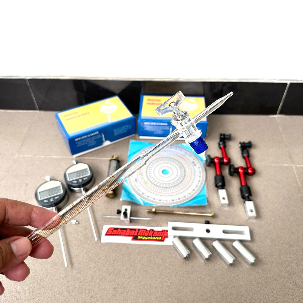 Jual busur derajat motor dial set digital stand dial universal semua ...