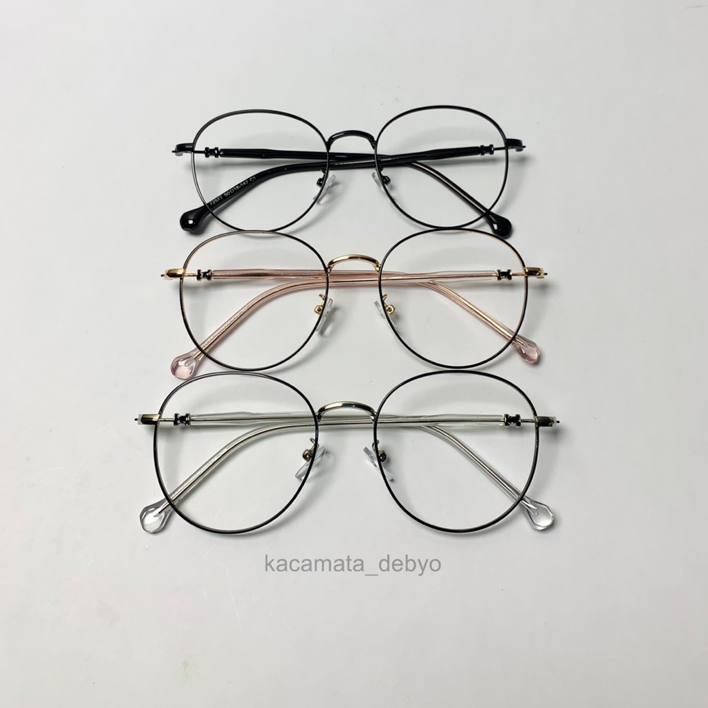 Jual Frame 72577/Frame Bulat Besi/Kacamata Bulat/Kacamata Minus/Frame ...