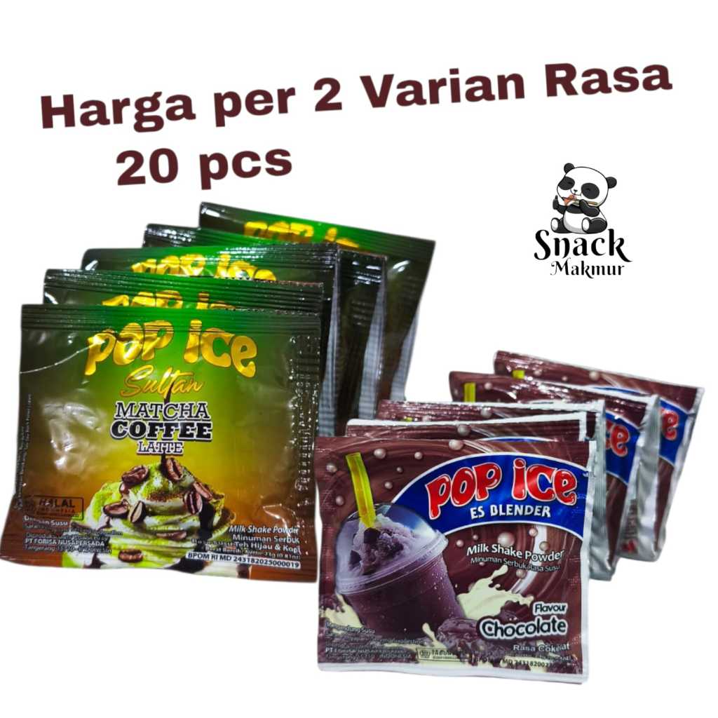 Jual POP ICE SULTAN MATCHA COFFE LATTE & POP ICE ES BLENDER RASA ...