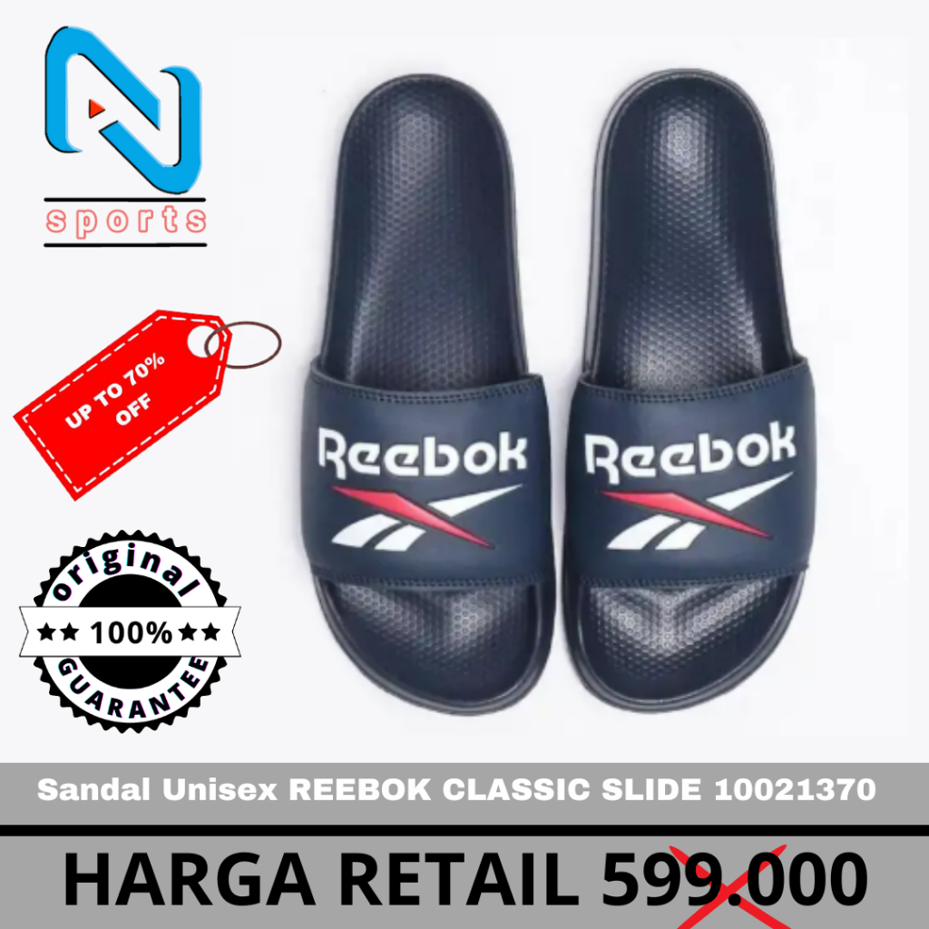 Jual Sandal Unisex REEBOK CLASSIC SLIDE 100213705 Original 100% ...