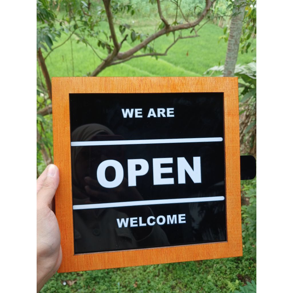 Jual Sign open close unik | tanda buka tutup akrilik dan multripek ...