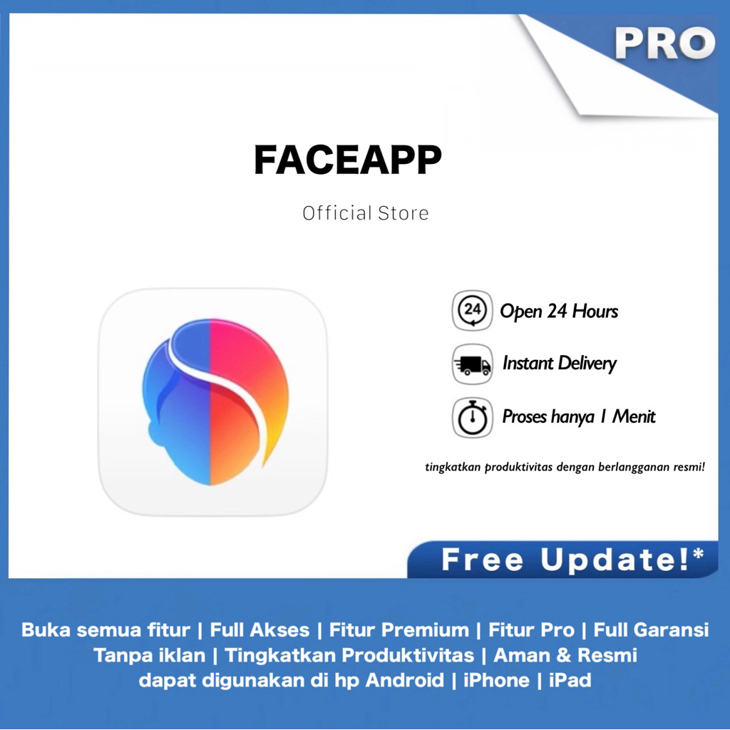 Jual FACEAPP IPHONE & ANDROID FULL GARANSI | Shopee Indonesia