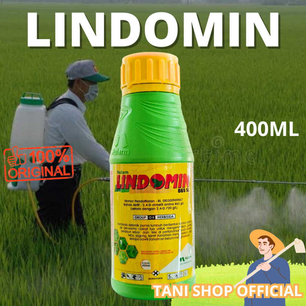 Jual LINDOMIN 865 SL 400 ML – HERBISIDA SISTEMIK GULMA DAUN LEBAR ...
