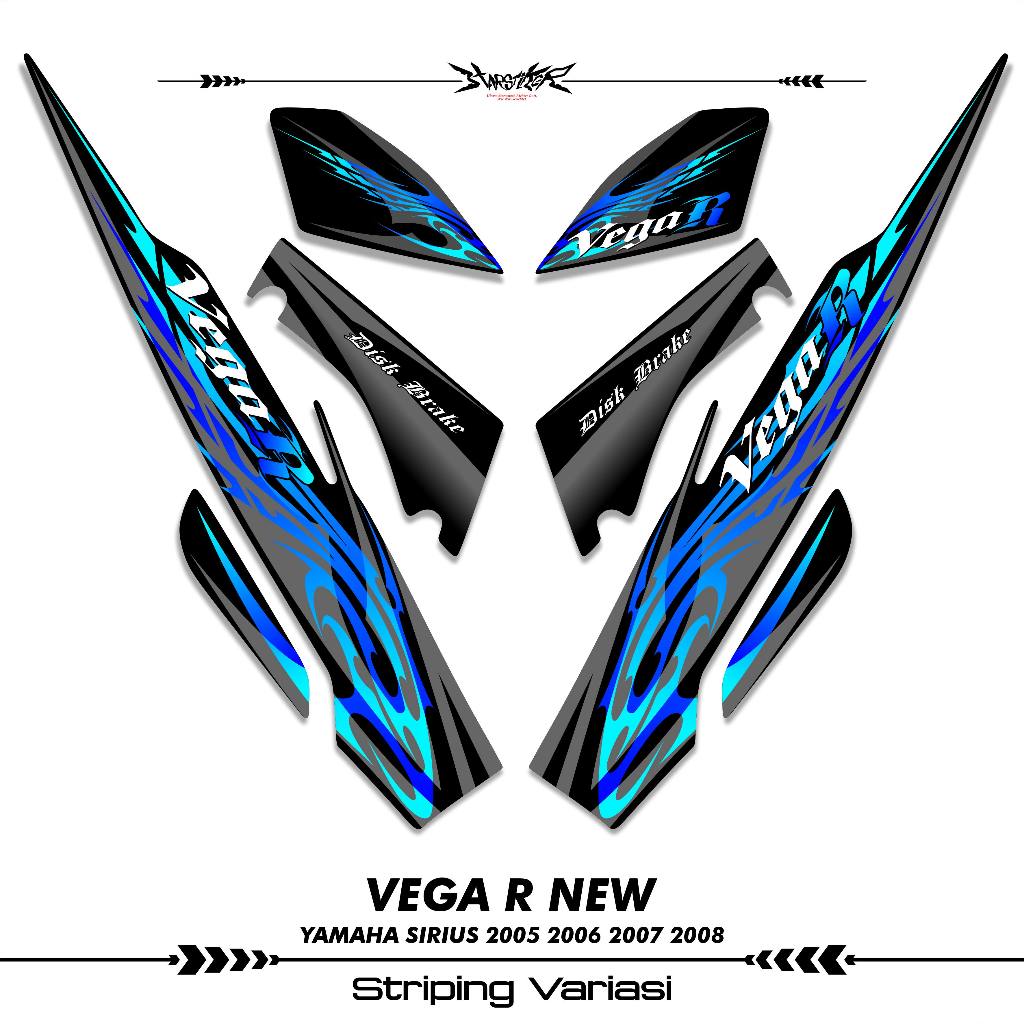 Jual STRIPING VEGA R NEW STIKER STICKER YAMAHA VEGA R NEW 110 SIRIUS ...