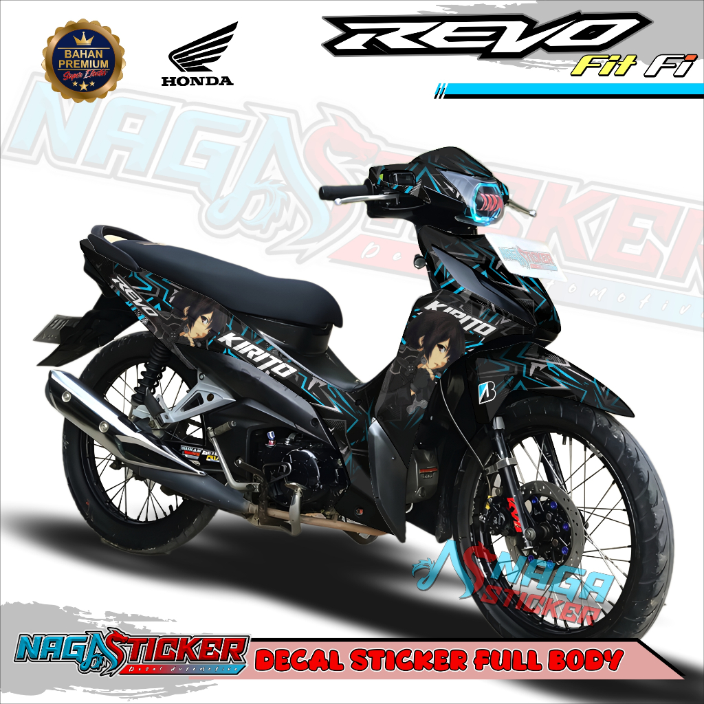 Jual Bisa COD Decal Sticker Full Body HONDA REVO FIT Motif KIRITO KDF06 ...