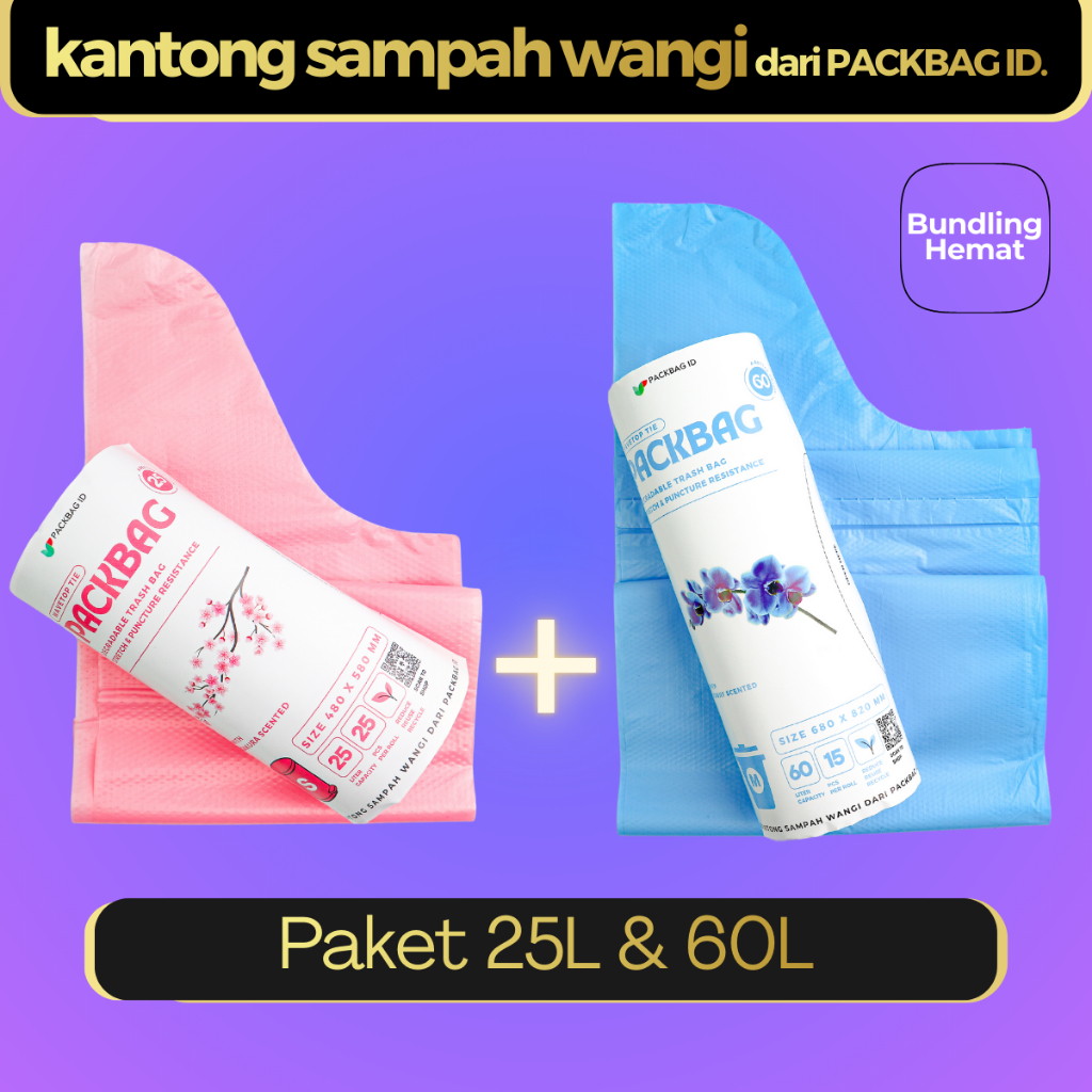 Jual PACKBAG ID Paket Hemat Packbag 25 dan Packbag 60 Kantong Sampah ...