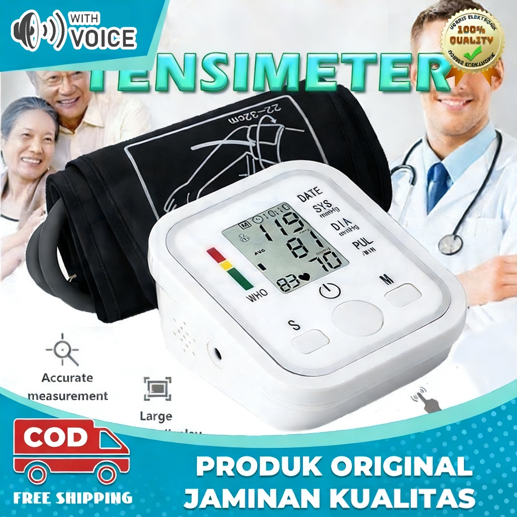 Alat Ukur Tensi Monitor Tensimeter Digital Portable /Alat Tensi Darah/Alat Cek Tekanan Darah/Alat Cek Tensi Darah/Alat Cek Darah Tinggi Tensi Meter Digital