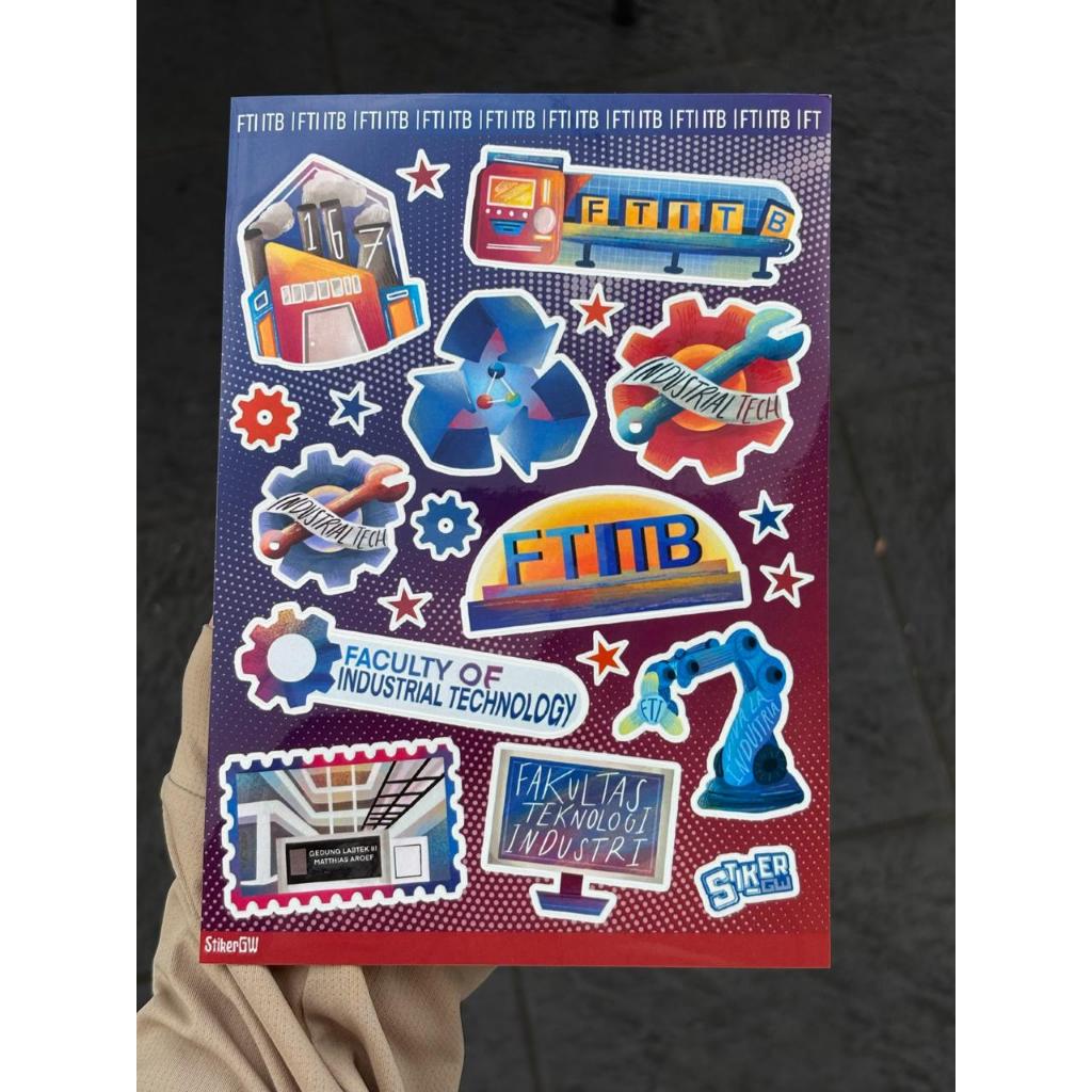 Jual [BERIZIN RESMI] Sticker Pack FTI ITB | STIKER FAKULTAS TEKNIK ...