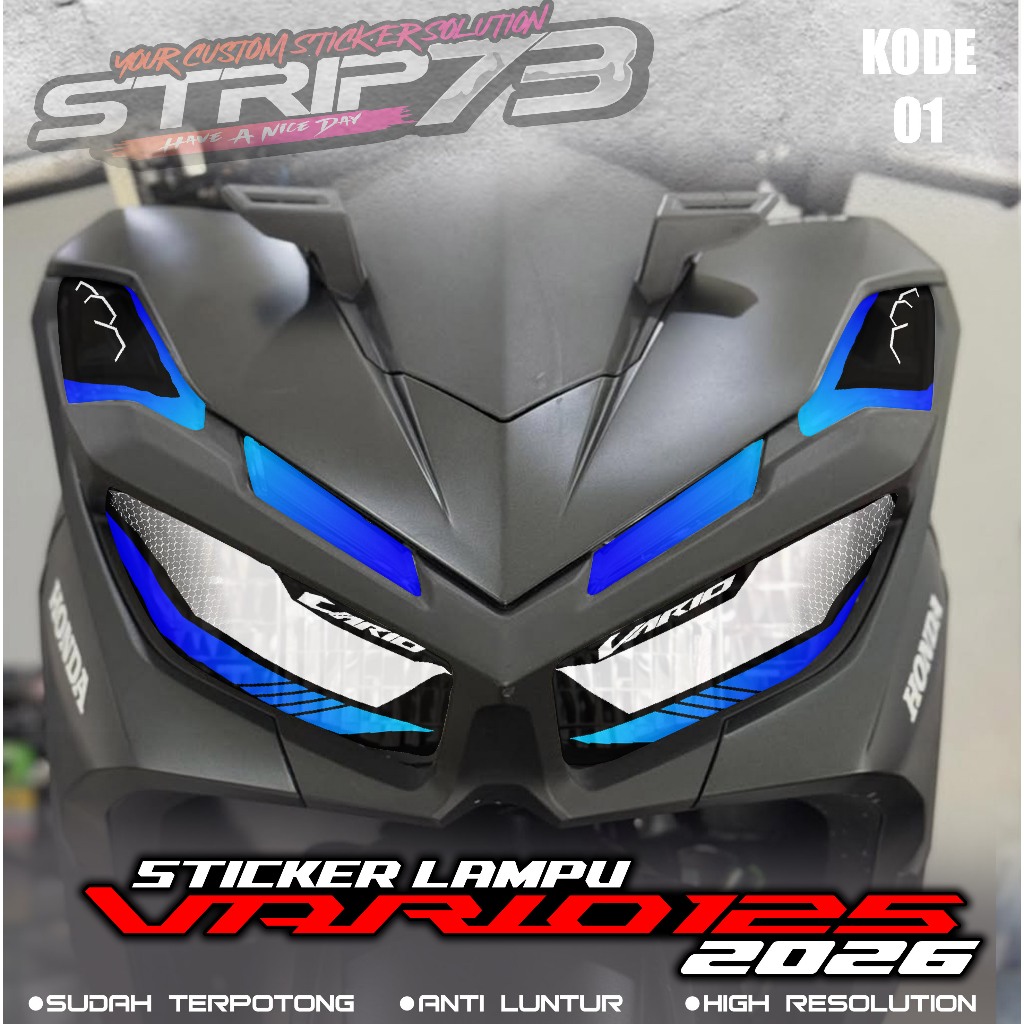 Jual 01 STICKER TRANSPARAN LAMPU VARIO 125 - STICKER UV TRANSPARAN ...