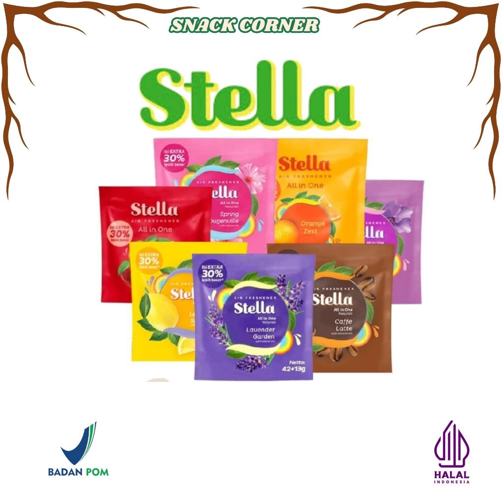 Jual STELLA Air Freshener All In One Naturals Orange/Apple/Lime/Lemon ...