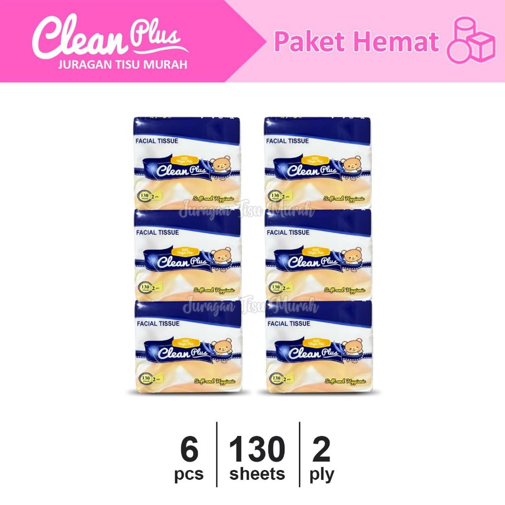 Jual Tisu cleanplus pop up - tisu wajah halus dan lembut - 1 tenteng ...