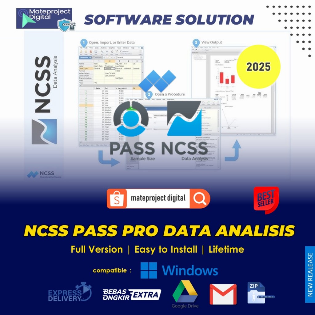 Jual NCSS PASS Pro 2026 2025 2024 Full Key Original Lifetime Software ...