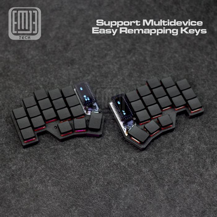 Jual Chocofi Wireless Low Profile Split Mechanical Keyboard Kailh Choc ...