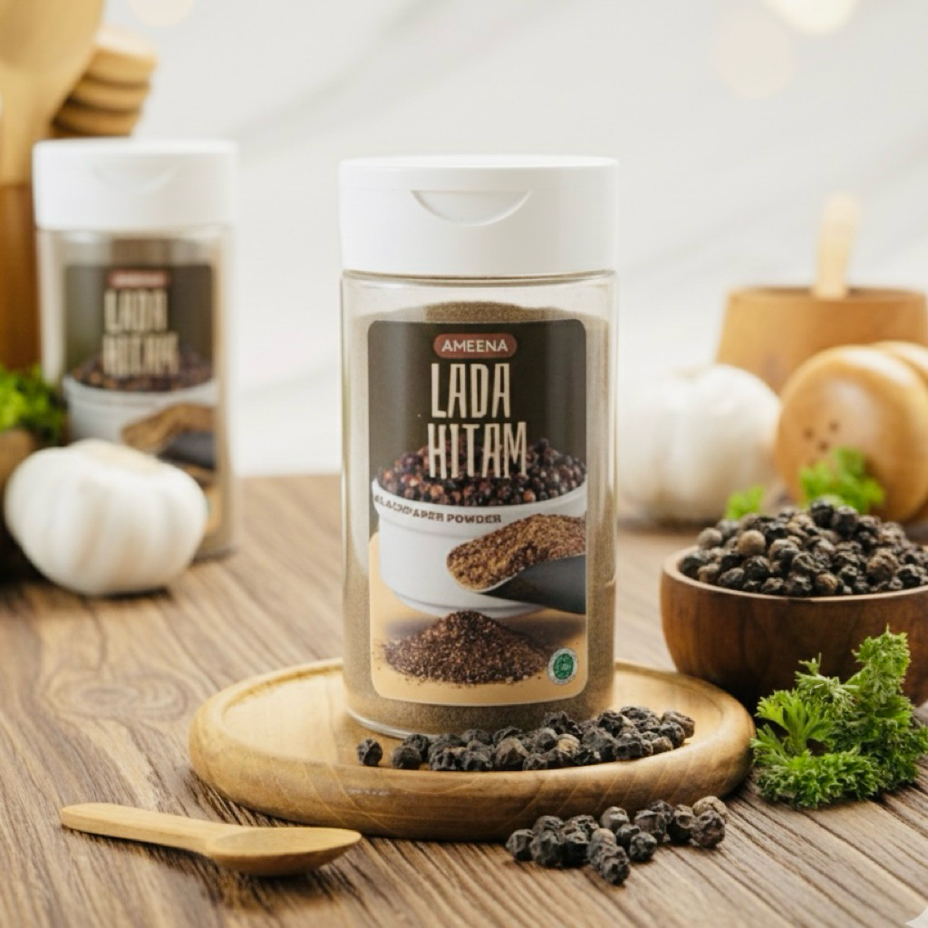 Jual [ MINI ] Lada Hitam Bubuk Murni 60GR | Ameena Premium Quality ...