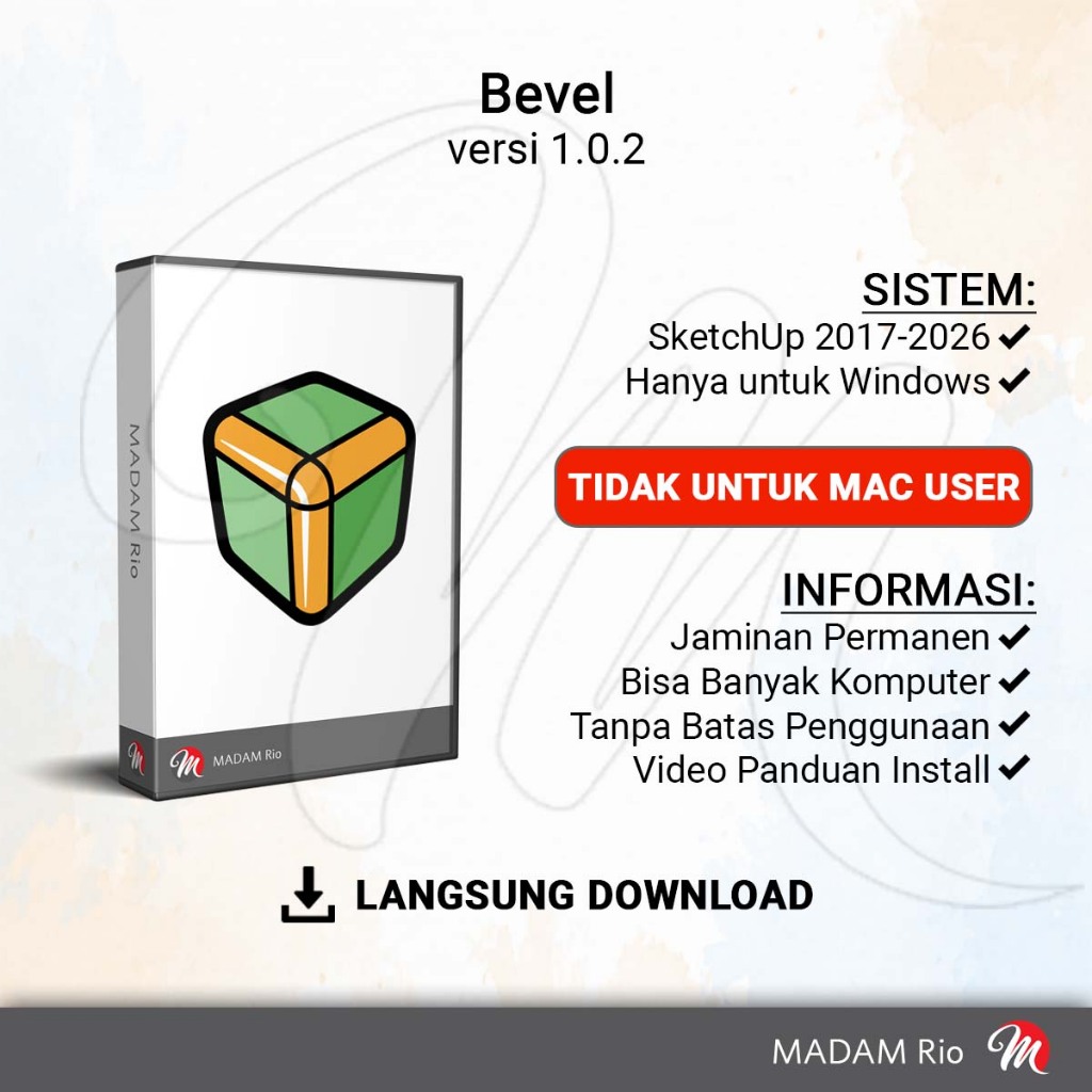 Jual Bevel Plugin SketchUp Full Versi Permanen | Shopee Indonesia