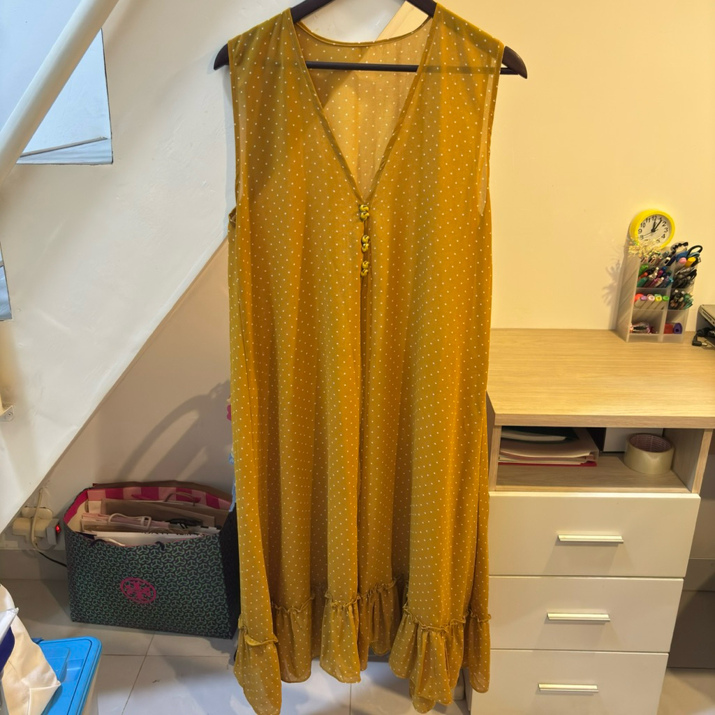 Jual long outer kuning | Shopee Indonesia