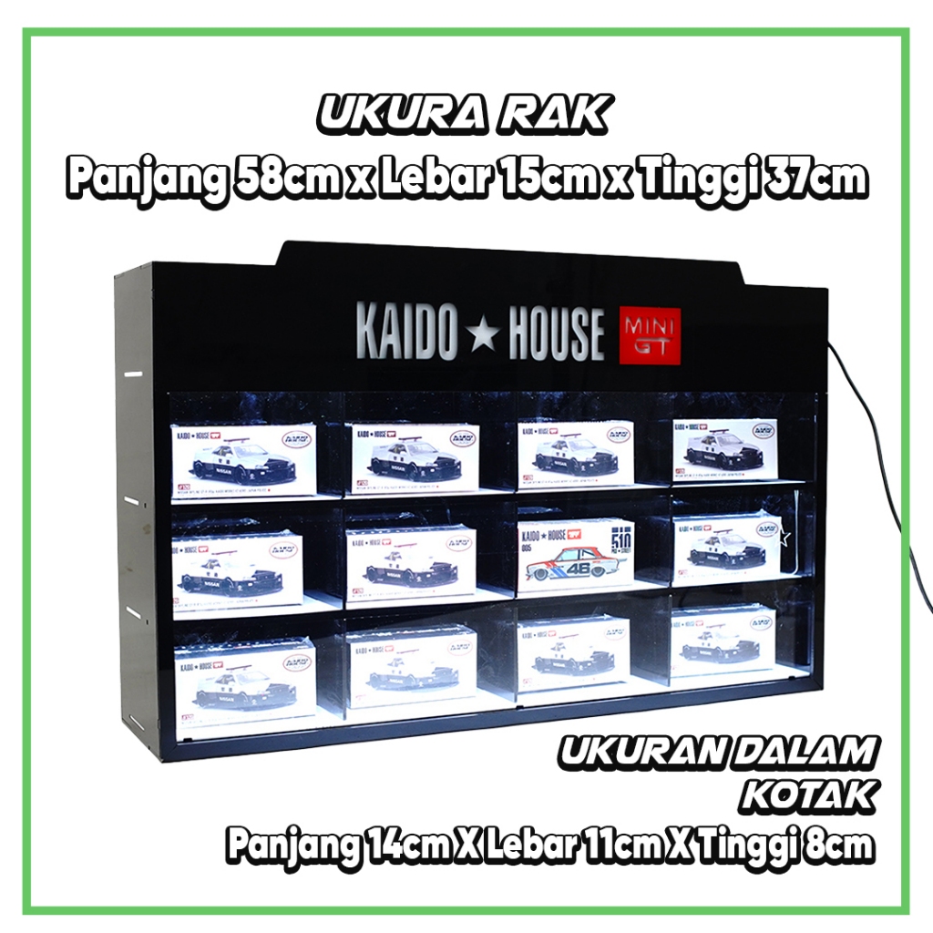 Jual Rak Akrilik Miniscale Ini 12 Full Lighting | Shopee Indonesia