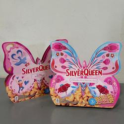 SILVERQUEEN BUTTERFLY (1 PACK) SPECIAL EDITION PROMO VALENTINE DAY 3 X 22 GRAM LIMITED EDITION / COKLAT LUCU GEMAS EDISI VALENTINE BOX BENTUK KUPU-KUPU