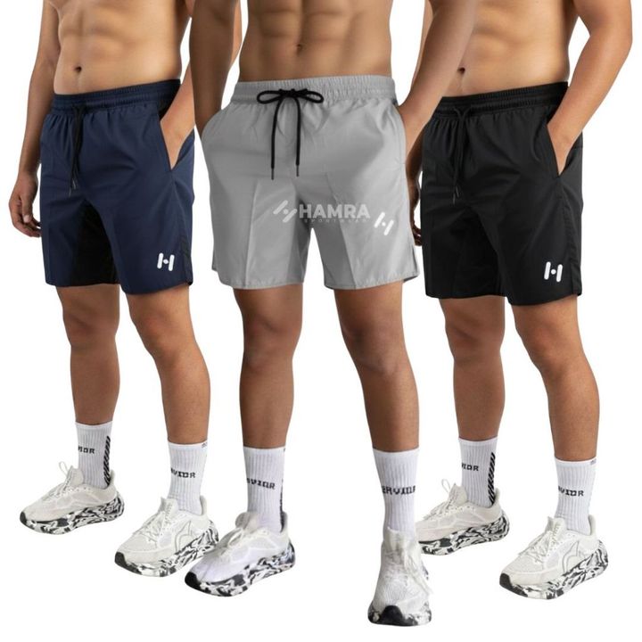 Hamra Sport Wear - Celana Pendek Olahraga Running Gym Warna Army BS 02