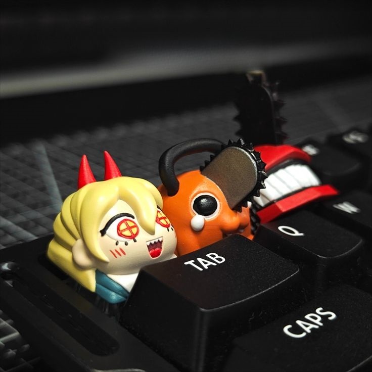 Jual Keycaps Anime Chainsaw Man Pochita Denji Head 3D Printed Artisan ...