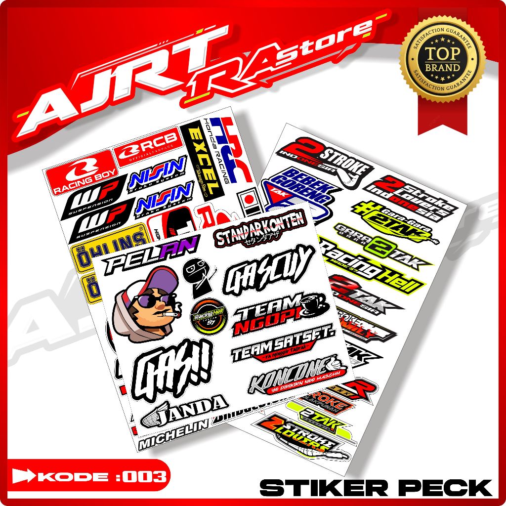 Jual Stiker Sponsor Racing Sudah Dipotong Tinggal Tempel - Paket ...