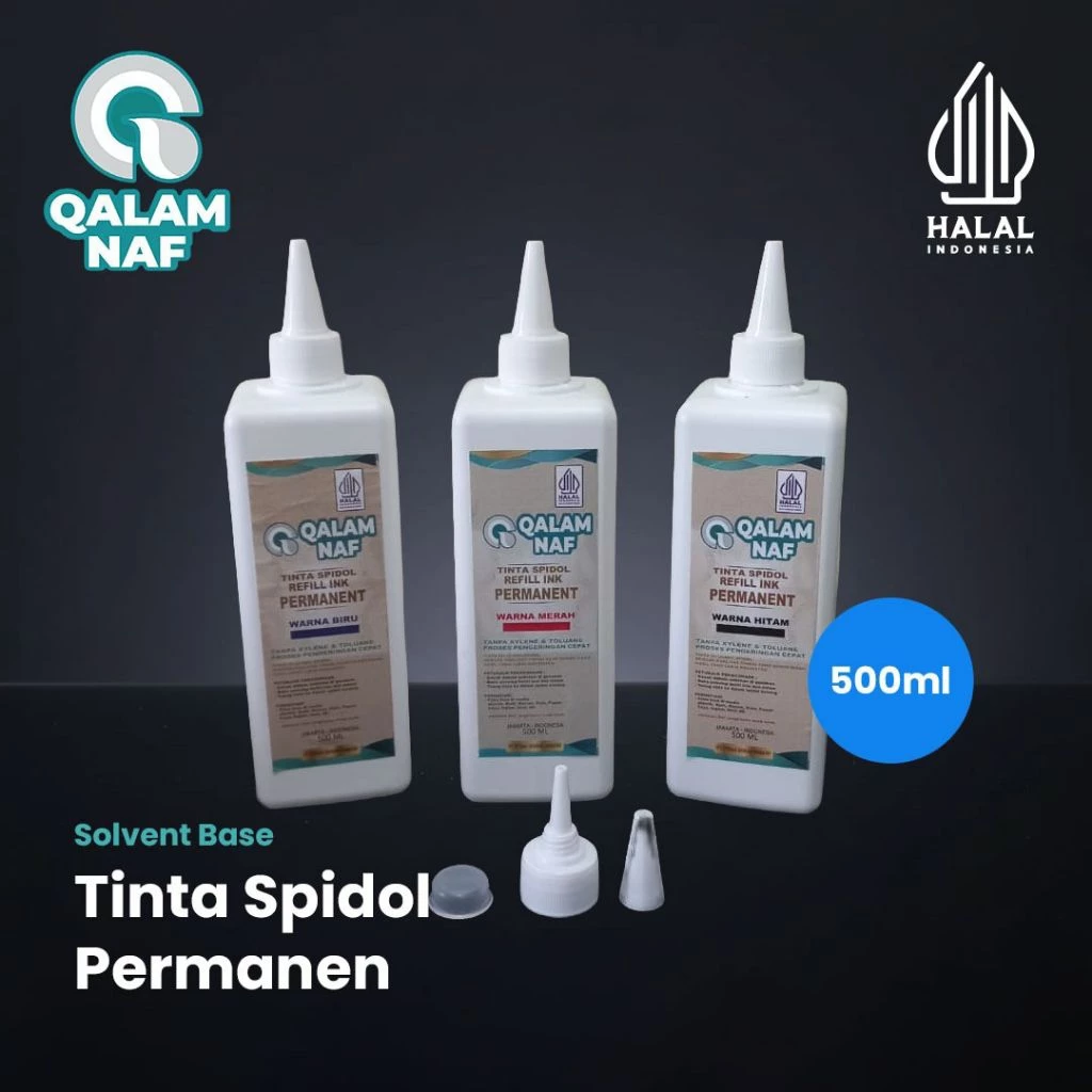 Tinta Spidol Permanen Tinta Hitam Merah Biru Permanen Tinta Sepidol 500ml Tinta Permanen