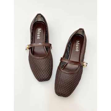 Muse Alma Mary Jane Flat Shoes Wanita – Nyaman Dipake Seharian Anti Gerah Ringan Empuk Garansi